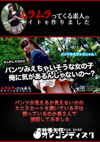 【パンツが見えるか見えないかのミニスカートを履いている子は誘っているのか男2人で検証してみました】の一覧画像